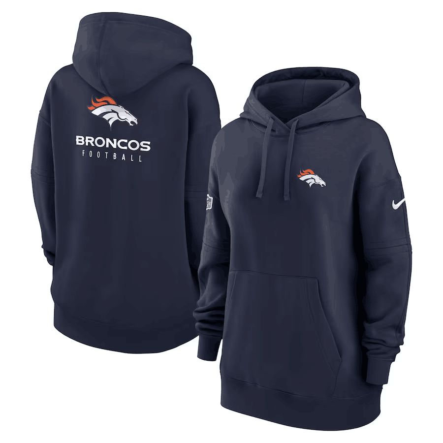 Women 2023 NFL Denver Broncos blue Sweatshirt style 1